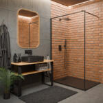 INVENA Alvero négyszögletes kompozit zuhanytálca 90x110 cm, matt fekete AK-7C-911-H (AK-7C-911-H)