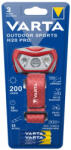VARTA OUTDOOR SPORTS H10 PRO 16650 PIROS fejlámpa (Varta-16650-R)