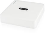 Hikvision NVR IP HikVision HiWatch HWN-2104H, 4 canale, format Mini 1U, compresie video H. 265+/H. 265/H. 264+, latime banda 40Mbps incoming/60Mbps outgoing, decodare 4-ch @ 1080p, iesire simultana HDMI si VGA,