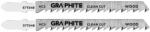 Graphite Dekopírfűrészlap, T-befogó, HCS, 6TPI, 74/100mm, fa-rétegelt lemez, 2db (57T548) - storeplace