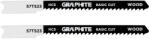 Graphite Dekopírfűrészlap, U-befogó, HCS, 12TPI, 50/76mm, fa-rétegelt lemez, 2db (57T523)