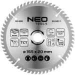 NEO TOOLS Körfűrészlap merülőfűrészhez keményfém fogakkal, 165x20mm, 60 fog (55-689) - storeplace