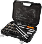 NEO TOOLS Dugókulcs és hajtószár készlet, matt felület, 25 db (10-205) - storeplace