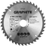 GRAPHITE Körfűrészlap, keményfém fogakkal, 190x30mm, 40fog (57T223) - storeplace