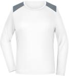 Daiber Tricou de alergare damă cu mânecă lungă JN1385 - Albă | XS (JN1385-1782978050)
