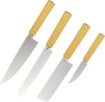 Butterfork Set de cuțite Butterfork, Galben Pal, AR-RPM9, Teacă din Stejar