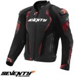 Seventy Degrees Geaca moto piele Seventy Degrees SD-JL24 Spoiler - barbati, all season, impermeabila, racing, negru/rosu (SD2102414)