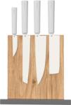 Butterfork Set de cuțite Butterfork+Suport pentru cuțite din stejar (cu magnet) Gri deschis, AR-RPM9, Stejar