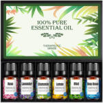 PureEssential Pulaiyi Aromaterápiás Illóolaj Készlet Díszdobozban - 6 db (aromatic_oilset_6pcs)