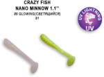 Crazy Fish Nano Minnow 27-89/91-1 gumihal (16 db / csomag) (W-4897071002615)