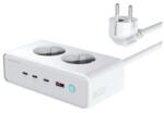 4SMARTS 6in1 65W GaN hosszabbító kábel fehér (540065)