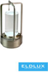 ELDLUX Tölthető asztali lámpa DC: 5V 2000mAh 3w 130lm CCT D90x180mm IP20 Ezüst (D37-A3C)