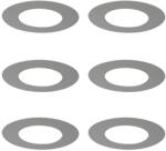 QAZQA 6 darabos rozsdamentes acél takarógyűrű készlet süllyesztett spotlámpákhoz 7, 5 - 13 cm - Spacer (111260)