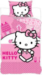 Brandmac Hello Kitty Pink World gyerek, ovis ágyneműhuzat 100×135 cm, 40×60 cm (BRM024038)