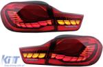 KITT OLED hátsó lámpák BMW 4 F32 F33 F36 M4 F82 F83 (2013-03.2019) modellekhez, piros, dinamikus irányjelző (TLBMF32M4RB)