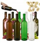 Bimberek 10x Borosüveg 0, 75l Parafa 750ml Olívazöld Barna Fehér Bor (10X BUTELKI NA WINO 0,75L z korkiem)