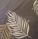  Textil szalvéta - 40x40 cm / Szürke alapon pálmaleveles