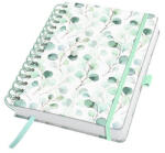 Sigel Spirálfüzet, 168x215 mm, sima, 120 lap, keményfedeles "Jolie Eucalyptus Day