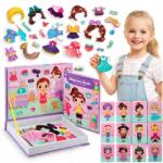 Dymex Mágneses Oktató Könyv Puzzle Kirakó Gerderoba Ajándék Szett (Układanka Magnetyczna z Księżniczkami)