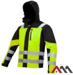 ART.MAS CLASSIC NEON Munkaruha, Softshell kabát, neon sárga, szélálló-vízálló (ART-CLASSIC-VIS-SOFT-Y)