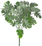 Valex Decor Monstera műnövény csokor 5 ágú, 35 cm magas - Sötétzöld (LD033-01)