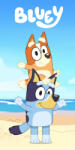  Bluey Coastal Fun fürdőlepedő, strand törölköző 70x140cm (BRM022928) - szukits