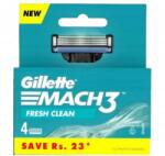 Gillette MACH3 4 db fresh clean borotvakés utántöltő (3014260243531)