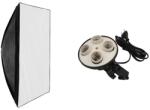 iShoot Kit suport pentru 4 becuri cu fasung E27 + softbox 40X60cm