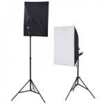 iShoot Kit lumina continua foto-video 2x stativ 250cm+2x softbox cu fasung 40x60cm+2x bec 85W