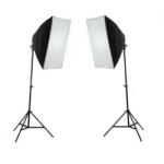 iShoot Kit lumina continua foto-video 2x stativ 190cm+2x softbox cu fasung 50x70cm+2x bec 85W