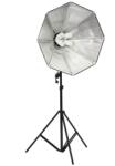 iShoot Kit suport pentru 4 becuri cu fasung E27 + softbox octogonal 85cm + stativ+ 4 becuri