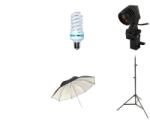 iShoot Starter kit lumina continua foto-video cu umbrela de reflexie 101cm