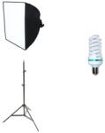 iShoot Kit lumina continua foto-video softbox 40x40cm fasung E27 incorporat + bec + stativ