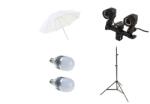 iShoot Kit lumina continua cu 2 becuri si umbrela de difuzie 84cm