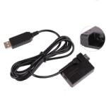iShoot Alimentator USB ACK-E5 coupler DR-E5 LP-E5 compatibil Canon