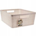 Storage Solutions Tárolókosár Műanyag Bézs Fogantyúkkal 35 X 29 X 13 CM (176000580)