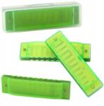 Lean Szájharmonika 10 lyukú Kezdő Gyerekeknek Tok Zöld (26764)