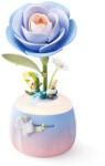 Rokr Puzzle 3D, din plastic, lampa de veghe, Camelie albastra, 73 piese (AF01S)