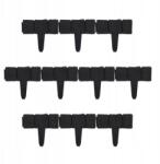 Relaxdays Kerti szegély műanyag 25 cm x 23 cm fekete (10036840)