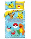 Halantex ágyneműhuzat Pokémon Minden Barát140x200, 70x90 (100% Pamut) (POK-1072BL)