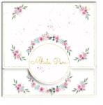 Henry Esküvői Kártya Borítékkal, Gipszvirág Díszítéssel Nászajándék Kísérőkártya