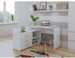 Casa Manuel Birou pe colt Edy alb pal 18 mm, abs