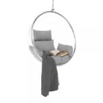 Casa Manuel Scaun suspendat, transparent/argint/ gri, BUBBLE TIP 1