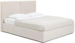 Bonami Bézs kárpitozott ágyneműtartós franciaágy ágyráccsal 160x200 cm Thessa Bold - Bonami Selection