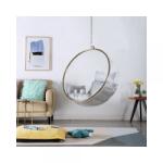 Casa Manuel Scaun suspendat, transparent/ auriu/ gri, BUBBLE TIP 1