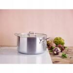 Mauviel Rozsdamentes acél fazék Mauviel 1830 üveg fedővel 24 cm 5, 7 l (CC003577-001)