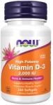 NOW NOW Vitamin D-3 2000 IU, 240 Softgels