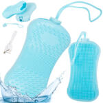 VERK GROUP Szilikon hátmasszírozó és testkefe USB töltéssel (24405)