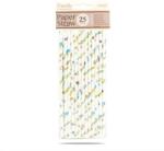 Family Papír szívószál - virág - 197 x 6 mm - 25 db / csomag (57609)