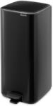 Brabantia Matt fekete acél pedálos szemetes 30 l Bo - Brabantia